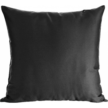 Eurofirany Jednofarebná NOVA z bavlneného saténu čierna bavlna satén 40 x 40 cm