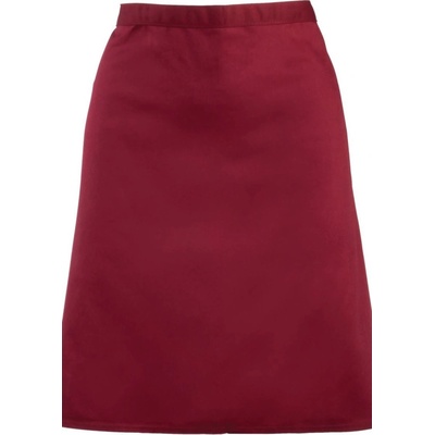 Premier Zástěra Colours PR 151 do pasu krátká COT-39015137099 Burgundová