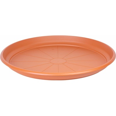 Podložka pod kvetináč ICS ERICA okrúhla, farba terakota, plast, 80 cm