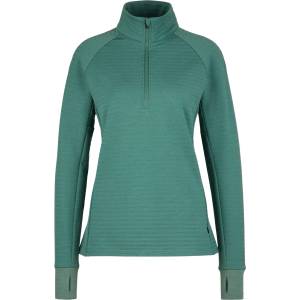 Stoic Дамски вълнен пуловер Stoic Women's MerinoFleece260 FlenSt. Half Zip Merino jumper - Pineneedle Green - размер XS (105-6681-0311)
