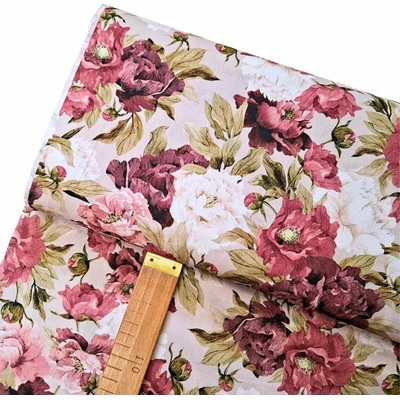 Bavlněné plátno - Louka - digi tisk - šíře 150cm