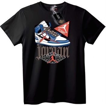 NOONEBRAND Тениска Air Jordan Полет - L, White