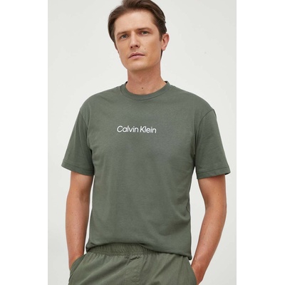 Calvin Klein Памучна тениска Calvin Klein в зелено с десен K10K111346 (K10K111346)