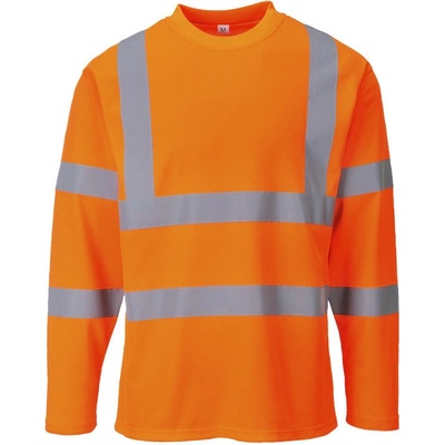 Portwest tričko S278 Hi-Vis dlouhý rukáv reflexní Oranžová L