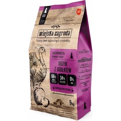 Wiejska Zagroda Turkey with apple M Puppy 9 kg