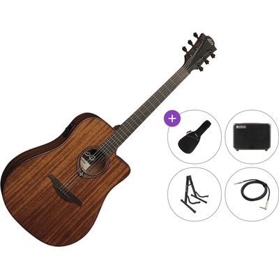 LÂG GUITARS Tramontane 98 T98DCE Premium SET Natural Електро-акустична китара Дреднаут