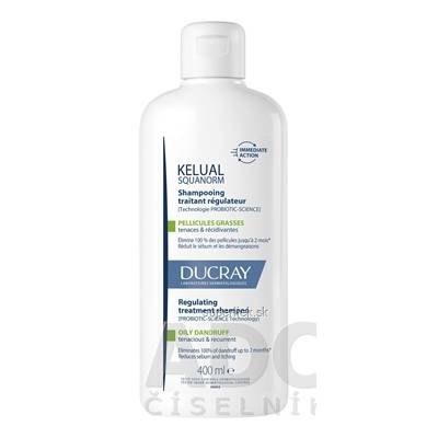 DUCRAY KELUAL SQUANORM Šampón proti mastným lupinám, ošetrujúci, seboregulačný 1x400 ml, 3282770396430