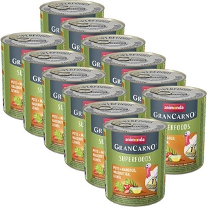 Animonda GranCarno Superfoods - пуйка + манголд 12 x 800 г