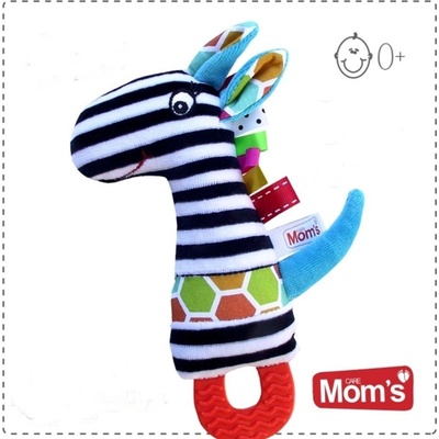 Hencz Toys Edukační hračka s pískátkem kousátkem ZEBRA