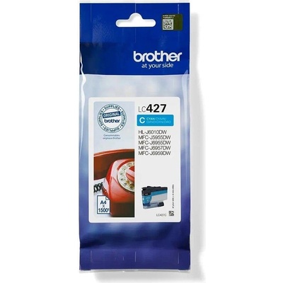 Brother Оригинален патрон Brother LC427C, 1500 страници/5%, Cyan (3015100622)