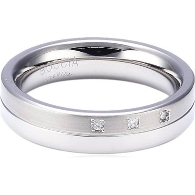 Boccia Titanium Titánový snubný prsteň s diamantmi 0129 03