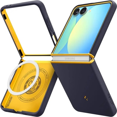 Калъф Nano Pop Mag MagSafe за Samsung Galaxy Z Flip 7 - тъмносин и жълт (8800283303988)