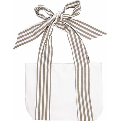 GREEN GATE Nákupná taška Tote Stripe / Grey bow Small