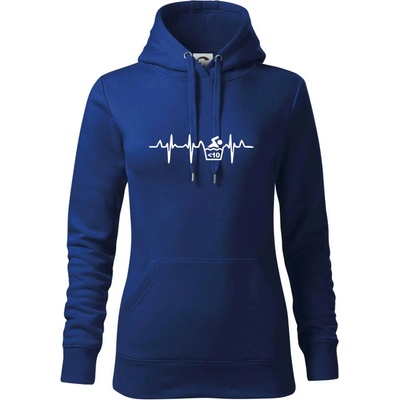 Otužilec EKG 10 mikina dámská Cape s kapucí Královská modrá – Hledejceny.cz