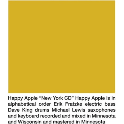 Happy Apple - New York CD