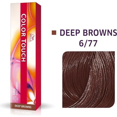 Wella Professionals Color Touch Deep Browns barva bez amoniaku 6/77 Dark Blonde/Intense Brown 60 ml