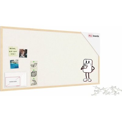 Allboards TFWHITE126W TeTextilní tabule 120 × 60 cm