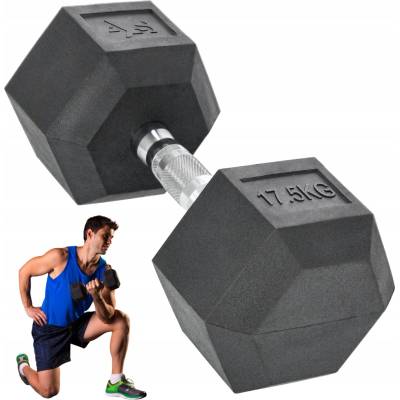 Activ Space Potažené pogumované činky s pevnou váhou 1 x 17,5 kg