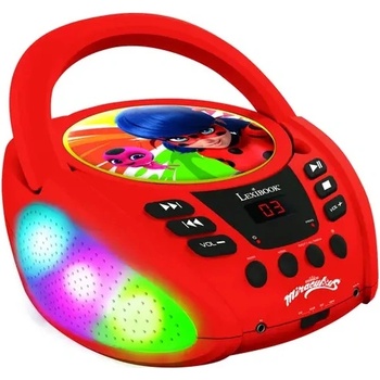 Lexibook CD плейър Lexibook - Miraculous, червен (RCD109MI)