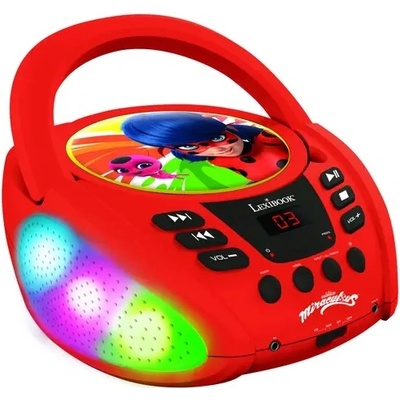 Lexibook CD плейър Lexibook - Miraculous, червен (RCD109MI)