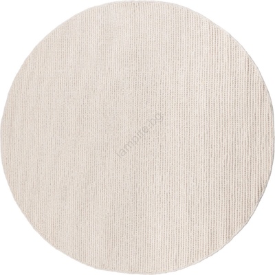 Multidecor Естествен кръгъл килим FIR WOOL, 160 см, 2600 g/m2, кремав (MU0142)