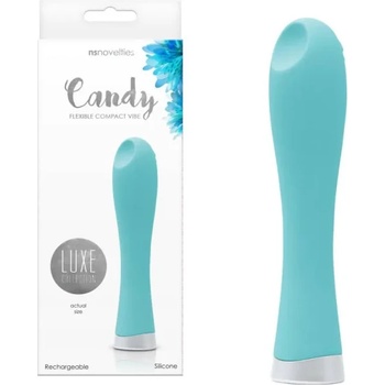 Image 1 of Луксозен мини вибратор и клитор стимулатор, 12см. - Luxe Candy Turquoise (NSTOYS0752)