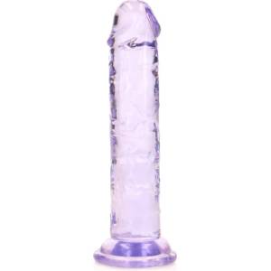 Shots Toys Джели дилдо Real Rock Crystal Clear 6" лилаво