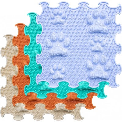 Ortoto Masážní ortopedické podložky Šťastné tlapky - tvrdé Oranžová