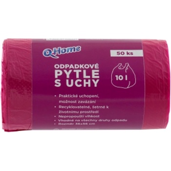 Q Home Q Торби за битови отпадъци с дръжки 10л (50 бр. /фол)