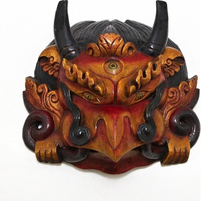 Maska dřevo Garuda 37 cm