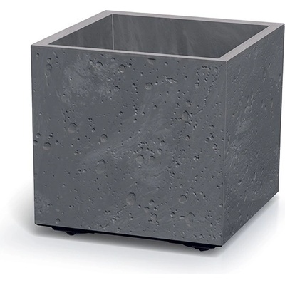 Prosperplast Květináč SIERRA SQUARE beton effect 38,5 cm šedý