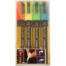 SECURIT Sada 4 mikro kriedových popisovačov, 2 - 6 mm