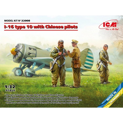 ICM Polikarpov I 16 Type 10 w/ Chinese Pilots 1:32
