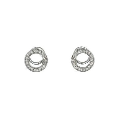 Infinitysilver stříbrné náušnice propojené kroužky L4361181