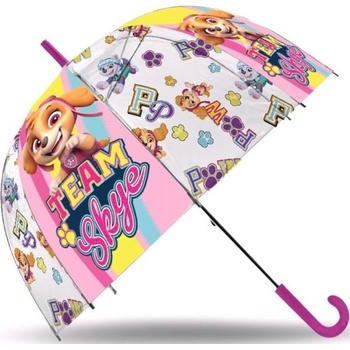 Euroswan Paw Patrol skye deštník klasik průhledný růžový