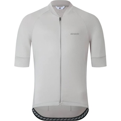 straede Мъжка фланелка с къс ръкав за колоездене straede Kaern Jersey Pro Cycling jersey - Pale Grey (056-4259-0214)