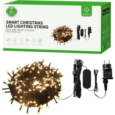Smart LED vánoční řetěz WOOX R5170 40m WiFi Tuya