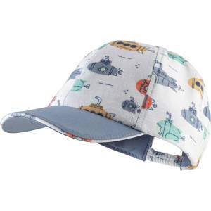 Sterntaler Детска шапка с козирка Sterntaler Kids' Baseball Cap Submarines Cap - Lichtgrau - размер 45 cm (904-3653-0111)