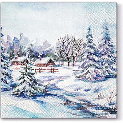 Paw Ubrousek Zimní pohádková krajinka 33x33cm