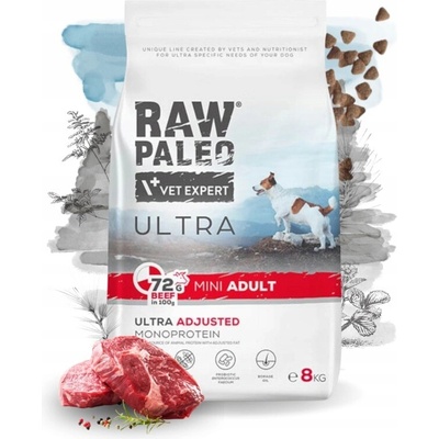 Vetexpert Raw Paleo Ultra Beef Adult Mini 8 kg