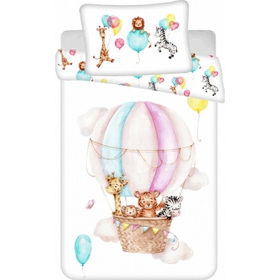 Detexpol obliečky Zvieratká Flying Balloon 40 x 60 100 x 135 cm