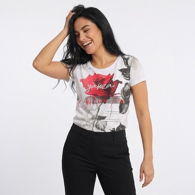 Yakuza Eternity Curved Crew Neck GSB25113 Bílé