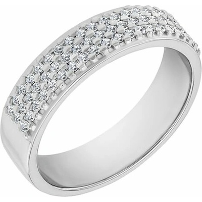 Eppi Platinový eternity prsteň plný diamantov Kitila R48741
