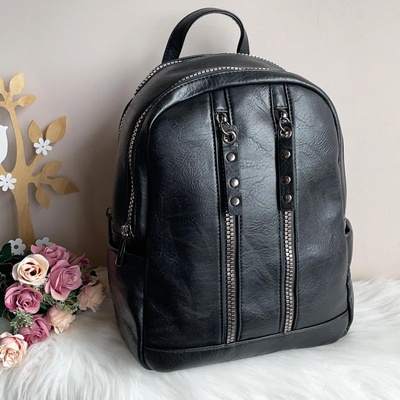 Дамска Черна Раница - Модел 8961