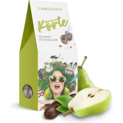 Chocorich pralinky z horkej čokolády s alkoholovou plnkou Hruška 80 g