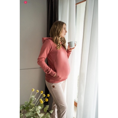 Kojící mikina Milk Please dusty cedar