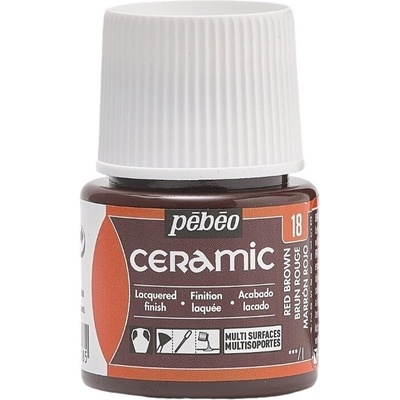 Pébéo Ceramic Боя за керамика Red Brown 45 ml 1 бр (025-018)