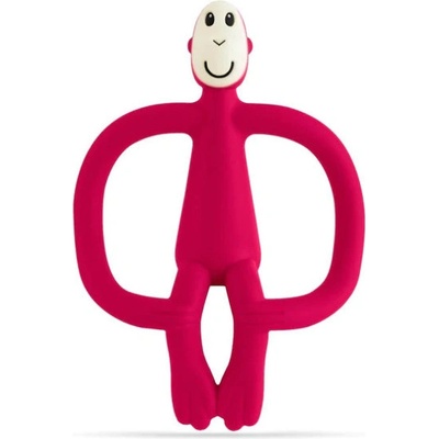 Matchstick Monkey Teether and Gel Applicator rubínová