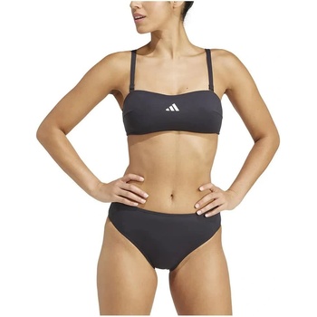 Adidas Iconisea Padded Bandeau bikini top - Black (Black / White)