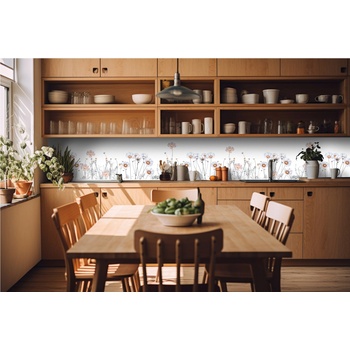 DIMEX ART s. r. o Фототапет за кухня - нежни цветя 420 x 60 см
